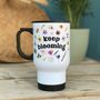 Keep Blooming Pressed Flower Travel Mug, thumbnail 3 of 5