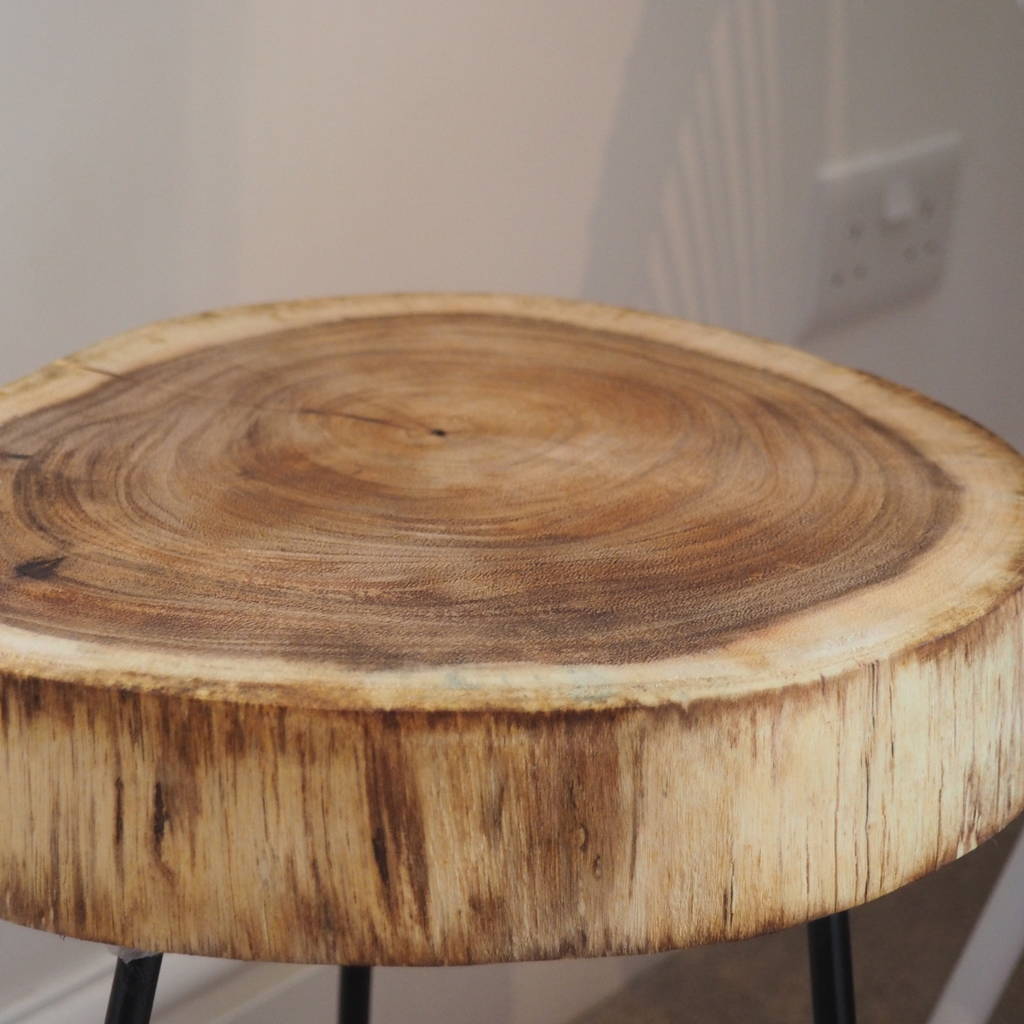 tree trunk side table by za za homes