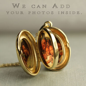 Gold Vermeil Oval Album Locket, 3 of 8