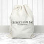 Personalised Cotton Gym Bag, thumbnail 6 of 12