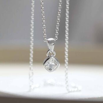 Sterling Silver Birthstone Necklaces, 6 of 12