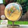 Travel Globe With Stickers Travel Gifts Vintage World Globe, thumbnail 1 of 8