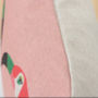 Geometric Flamingos Cushion Cover, thumbnail 4 of 4