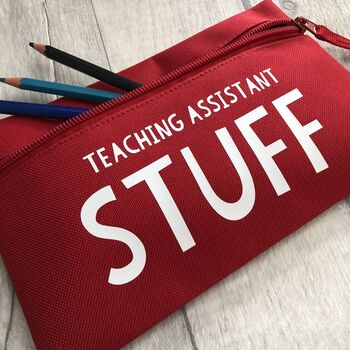 Teaching Assistant Stuff Personalised Pencil Case, 2 of 4