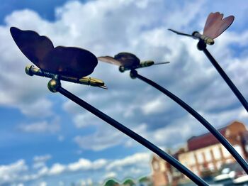Three Copper Butterflies Garden Stakes, 8 of 9