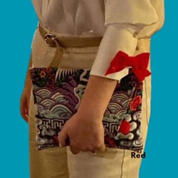 Velvet Bow Clip On Button Covers – Statement Shirt Accessories, 7 of 10