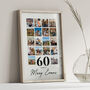 Personalised 60th Birthday Gift, Custom Photo Collage, thumbnail 4 of 6