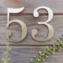 Contemporary Century Stainless Steel House Number, thumbnail 2 of 12