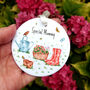 Personalised Best Mum Floral Garden Ceramic Decoration, thumbnail 1 of 5
