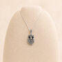 Personalised Sterling Silver Marcasite Owl Pendant Necklace, thumbnail 4 of 10