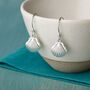 Sterling Silver Shell Drop Earrings, thumbnail 1 of 9