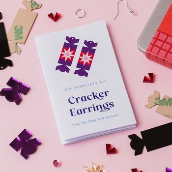 Christmas Cracker Earring Making Kit, Diy Jewellery Craft Kit, 8 of 8