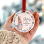 Baby's 1st Christmas Personalised Ceramic Decoration, thumbnail 9 of 9