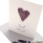 2nd Cotton Heart Personalised Anniversary Card, thumbnail 4 of 5