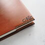Monogrammed A5 Leather Journal Cover, thumbnail 3 of 6