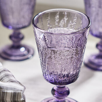 Luxury Embossed Coloured Wine Goblet Collection, 5 of 8