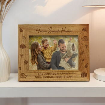 Personalised Family Autumn Photo Frame Gift, 3 of 4