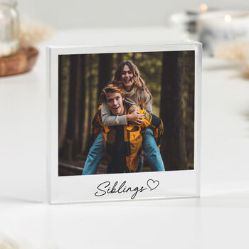 Siblings Photo Gift, Gift For Sister And Brother, 2 of 4