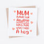 Thank You Mum Card For Birthday Or Mother's Day, thumbnail 1 of 2