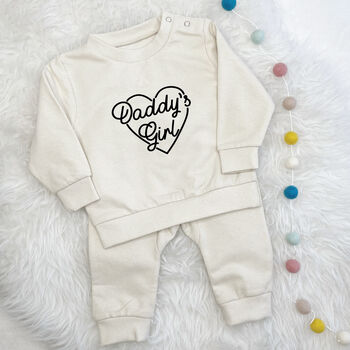 Daddy's Girl Baby Jogger And Sweatshirt Set, 2 of 4
