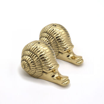 Brass Snail Salt And Pepper Set, 2 of 2