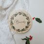 Personalised Christmas Wreath Sign, thumbnail 2 of 5