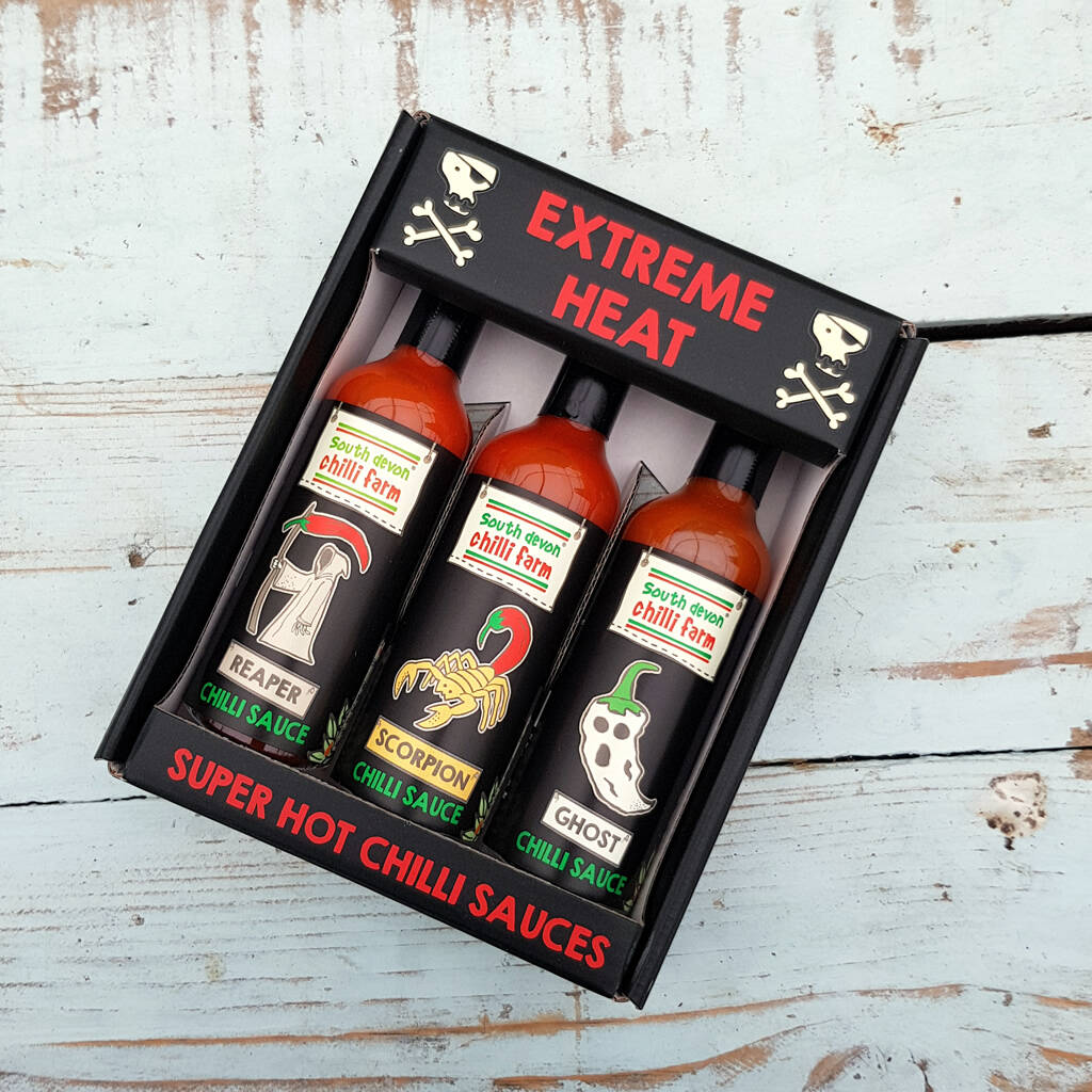 Super Hot Chilli Sauce Set By South Devon Chilli Farm