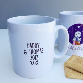 Personalised Daddy And Me Father's Day Mug, 3 of 4