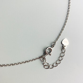 Sterling Silver Sun Burst Pendant Necklace, 4 of 5