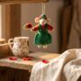 Handmade Felt Poppy The Mouse Decoration, thumbnail 1 of 6