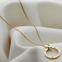 Personalised Gold And Diamonds Circle Necklace, thumbnail 1 of 4