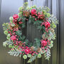 Extra Large Candied Apple Christmas Door Wreath, thumbnail 3 of 5