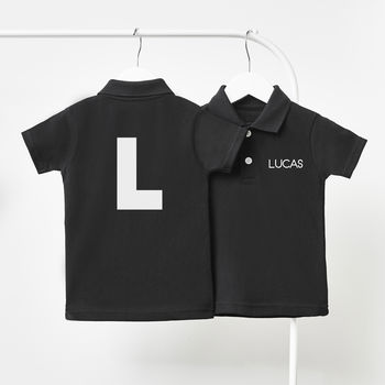 Monogram Personalised Children's Polo Shirt, 3 of 3