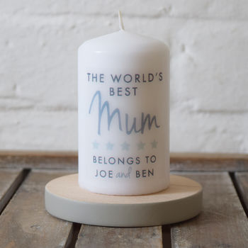 Mum Personalised Mummy Candle, 2 of 5