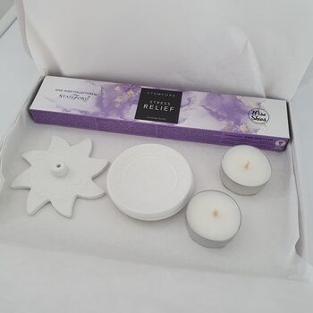 Incense Burner And Tealight Holder Letterbox Gift Set, 5 of 10