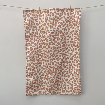 Leopard Print Tea Towel, 5 of 7