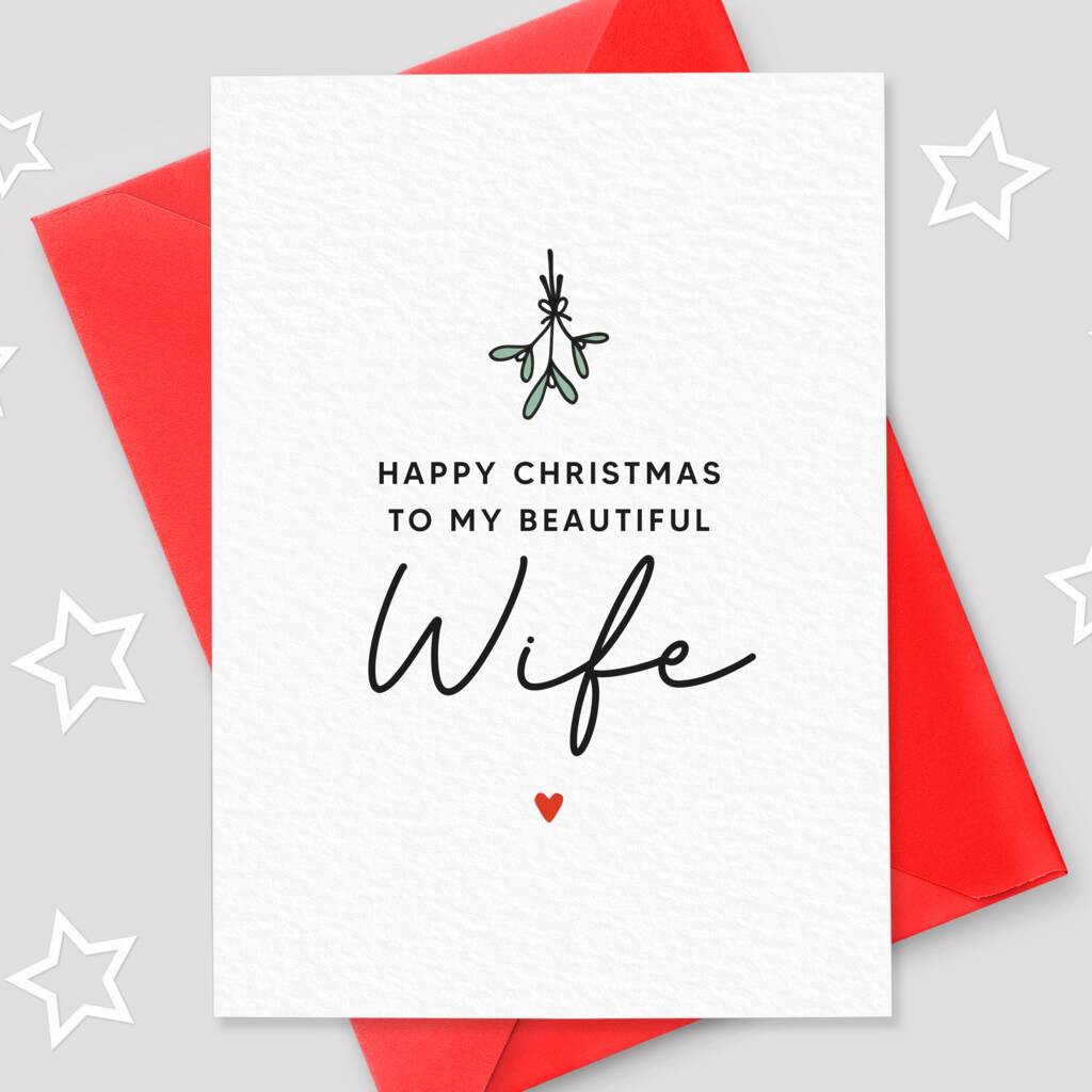 Mistletoe Wife Christmas Card By Project Pretty