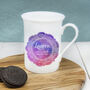 Personalised Colourful Mandala Bone China Mug, thumbnail 1 of 2