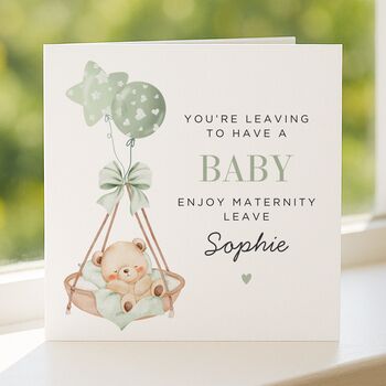 Personalised Maternity Leave Card For Mummy To Be, 5 of 7