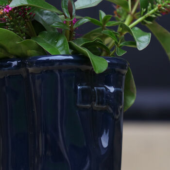 Personalised Blue Welly Boot Planter, 5 of 7