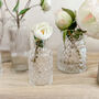 Textured Mini Glass Bottle Vase Nine.5cm Wedding Vase, thumbnail 2 of 4