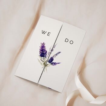 Lavender Gatefold Wedding Invitations, 2 of 5