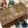 New Baby Personalised Wooden Keepsake Box, thumbnail 3 of 9