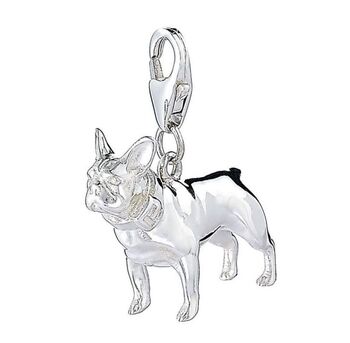 French Bulldog Sterling Silver Jewellery Charm, 6 of 12