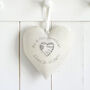 Personalised Cotton 2nd Wedding Anniversary Heart Gift, thumbnail 2 of 10