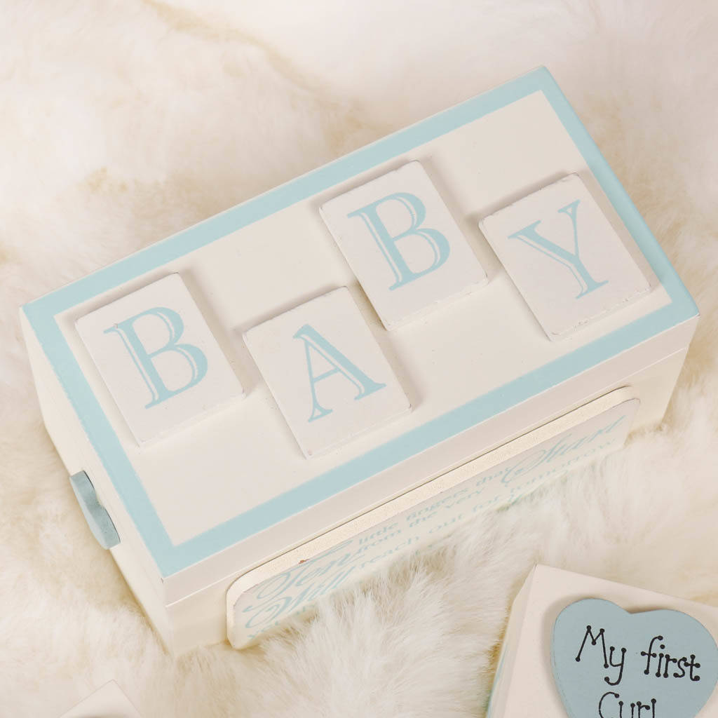 Baby's First Tooth And Curl Keepsake Boxes By Bebe Beau