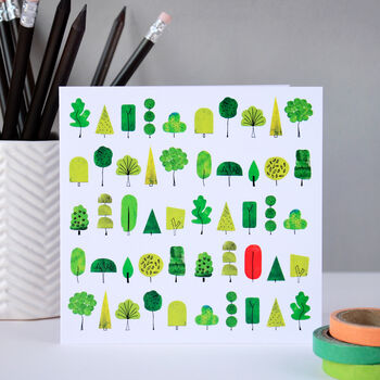 Nature Trees Birthday Card, 3 of 12
