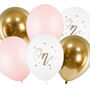 Pink Gold One 1st Birthday Balloon Bunch, thumbnail 1 of 2