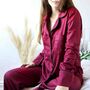 Organic Cotton Pyjamas Gift Personalised Custom Embroidery, thumbnail 2 of 5