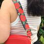 Poppy Print Bag Strap | Extra Long Crossbody Replacement Bag Strap, thumbnail 4 of 5